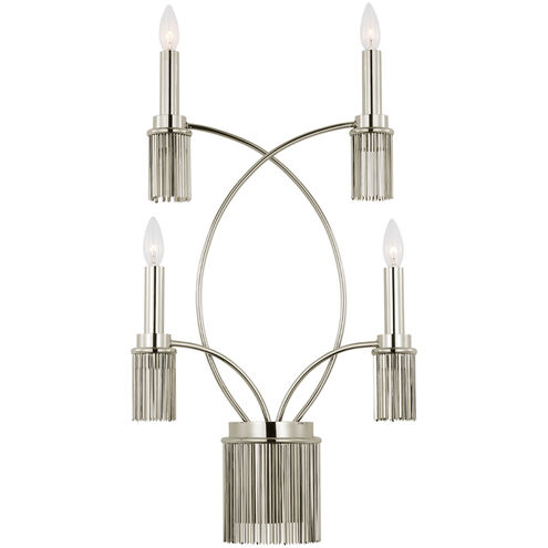 Fisher Weisman Sutton LED 16.75 inch Polished Nickel Sconce Wall Light