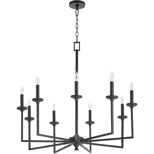Eldorado 9 Light 32 inch Matte Black Chandelier Ceiling Light