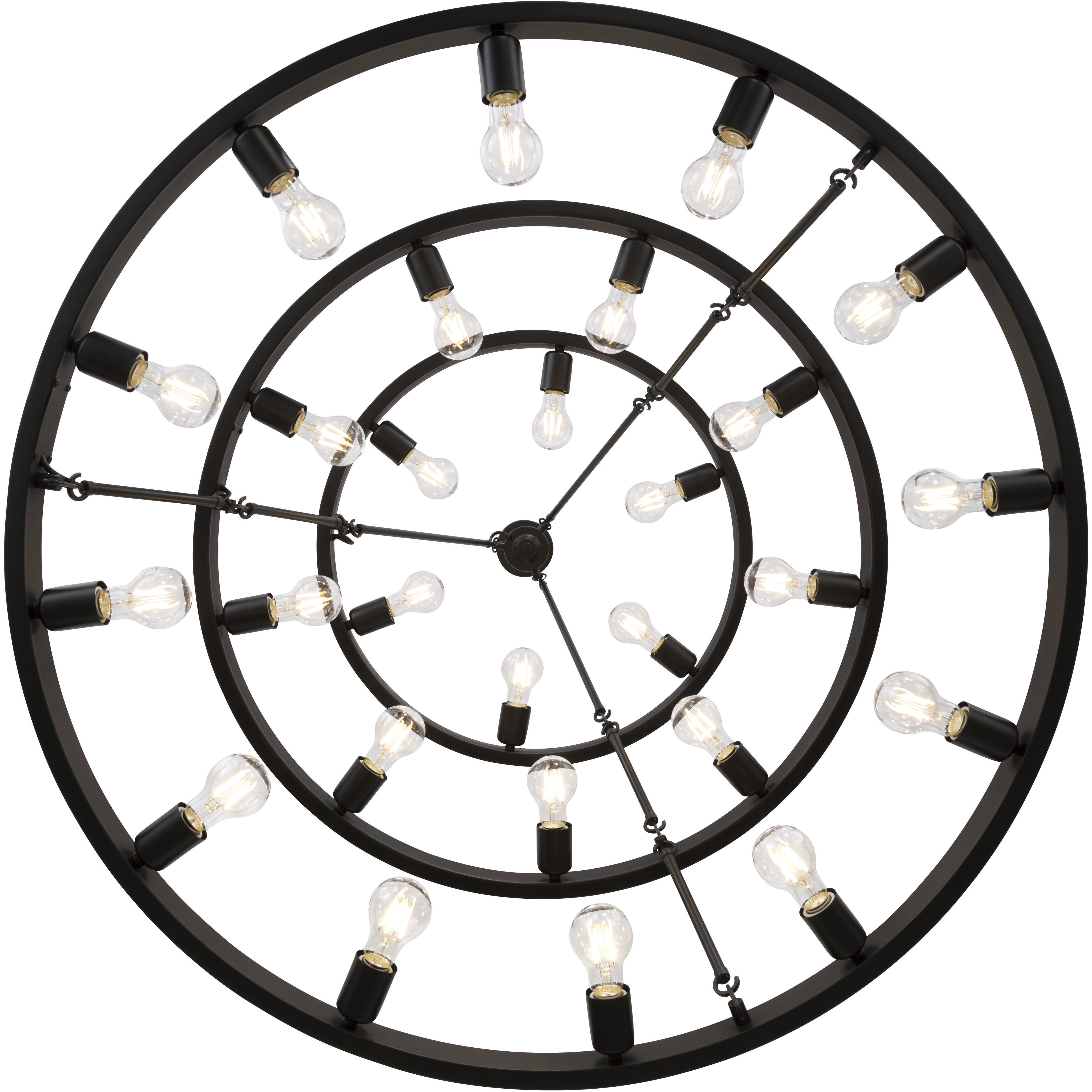 Castile 27 Light 40 inch Matte Black Chandelier Ceiling Light