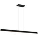 Isosceles LED 2 inch Matte Black Chandelier Ceiling Light
