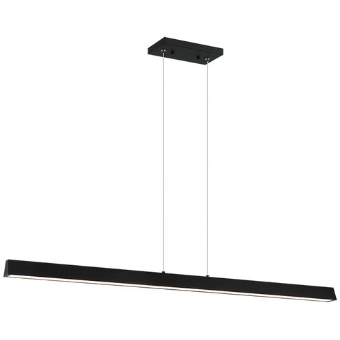 Isosceles LED 2 inch Matte Black Chandelier Ceiling Light