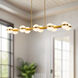 Selene 48 inch Brushed Gold Linear Pendant Ceiling Light