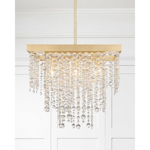Winham 8 Light 22 inch Antique Gold Chandelier Ceiling Light