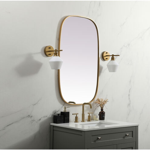 Brynn 40 X 24 inch Brass Mirror in 24 x 40