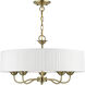 Edinburgh 5 Light 23 inch Antique Brass Pendant Chandelier Ceiling Light