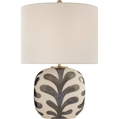 Visual Comfort Signature Collection kate spade new york Parkwood 23.75 inch 60 watt Natural Bisque and Black Pearl Table Lamp Portable Light, Medium KS3618NBQ/BKP-L - Open Box