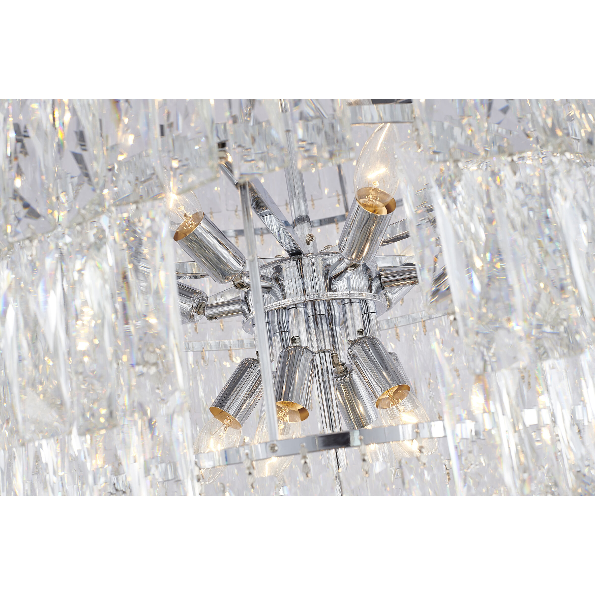 Canada 39 Light 32 inch Chrome Chandelier Ceiling Light