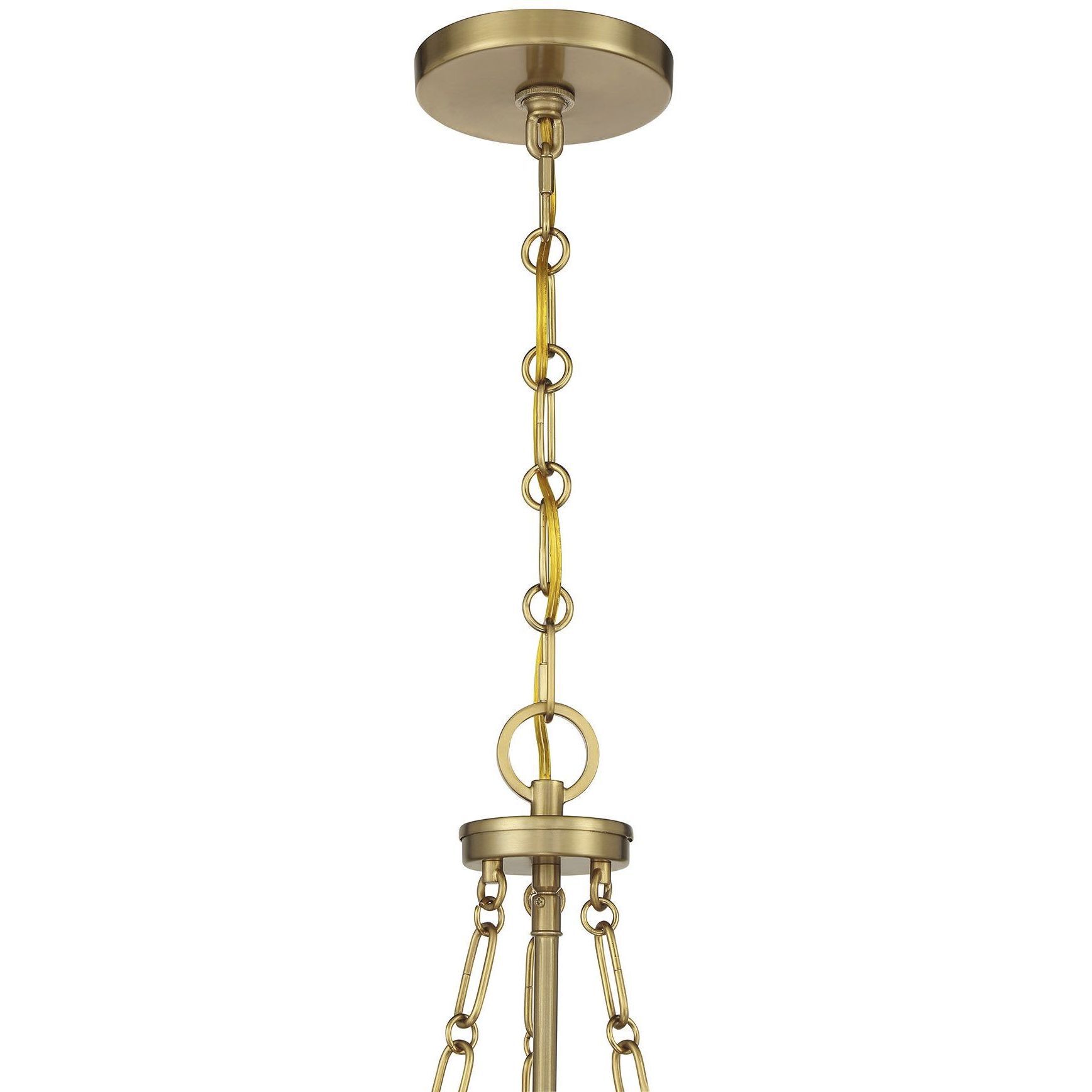 Reiling 3 Light 20 inch Warm Brass Pendant Ceiling Light