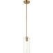 Lincoln 1 Light 4.75 inch Aged Gold Brass Pendant Ceiling Light