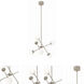 Pearl 6 Light 24 inch Satin Nickel Pendant Ceiling Light