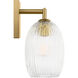 HABLE Serafina 2 Light 16 inch Burnished Brass Bath Vanity Wall Light