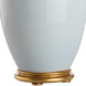 Leigh 21.5 inch 100.00 watt Blue and Gold Table Lamp Portable Light