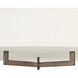 Hampton 3 Light 26 inch Brushed Bronze Indoor Semi-Flush Mount Ceiling Light in Non-LED