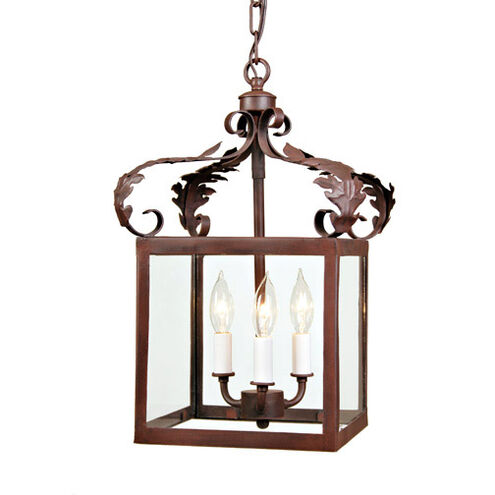 Scroll 3 Light 11.50 inch Foyer Pendant