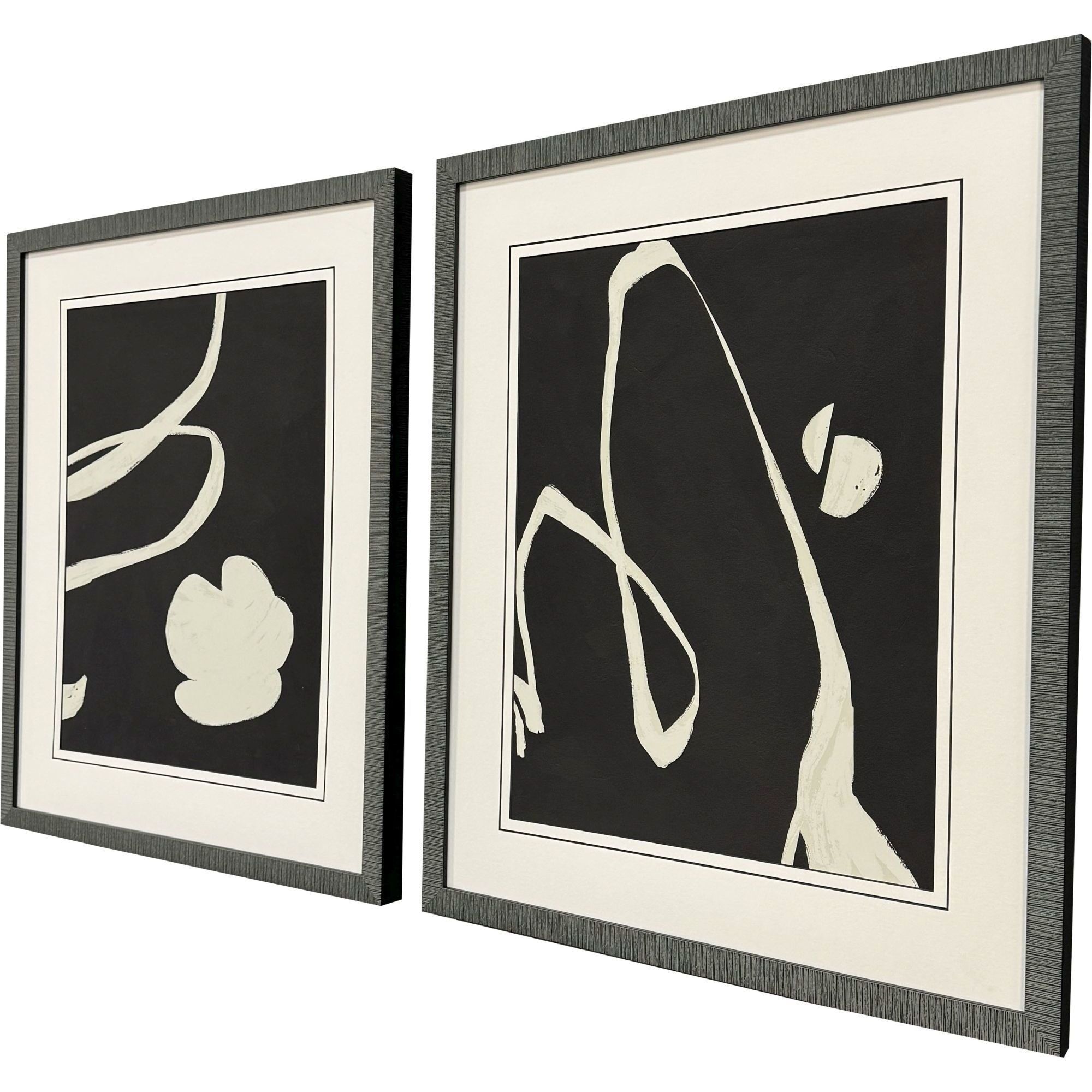 Neutral Spring Black and White Framed Art