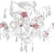Lola 6 Light 20 inch Wet White Semi Flush Ceiling Light