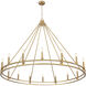 Dennison 16 Light 59.75 inch Signature Brass Chandelier Ceiling Light