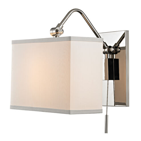Leyden 1 Light 9 inch Polished Nickel Wall Sconce Wall Light