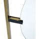 Poppy 60 X 28 inch Black and Gold Wall Mirror