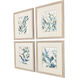 Underwater Botany Blue and Green and Multi and Neutral Framed Art, Propac