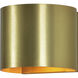 Kyan 1 Light 6 inch Brass Wall Sconce Wall Light