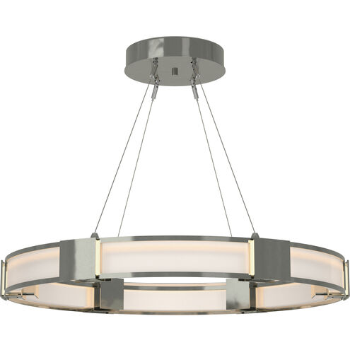 Aura 6 Light 28.9 inch Sterling Pendant Ceiling Light in Frosted