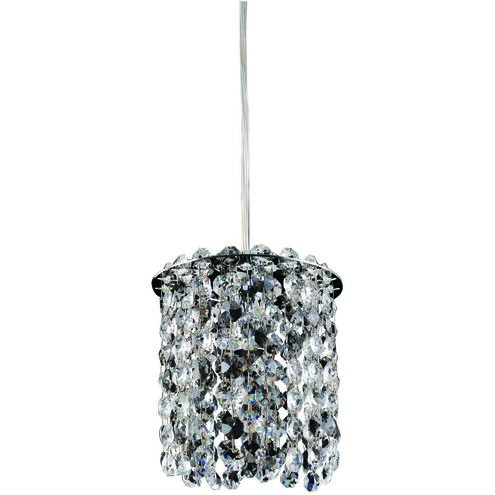 Milieu Mini Pendant 1 Light 5.5 inch Chrome Mini Pendant Ceiling Light in Firenze Light Topaz