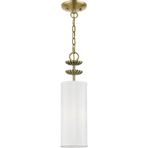 Brookdale 1 Light 5 inch Antique Brass Mini Pendant Ceiling Light