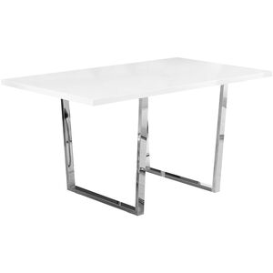 Massena 59 X 36 inch White Dining Table