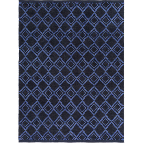 Aztec 132 X 96 inch Navy, Violet Rug