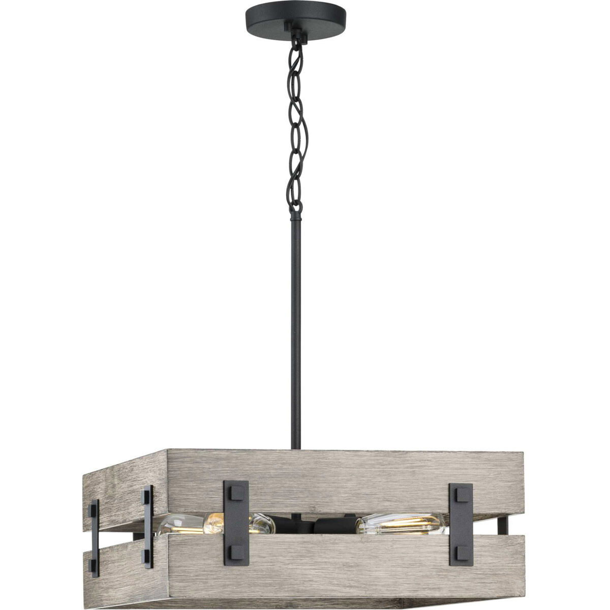 Hemsworth 4 Light 18 inch Textured Black Pendant Ceiling Light