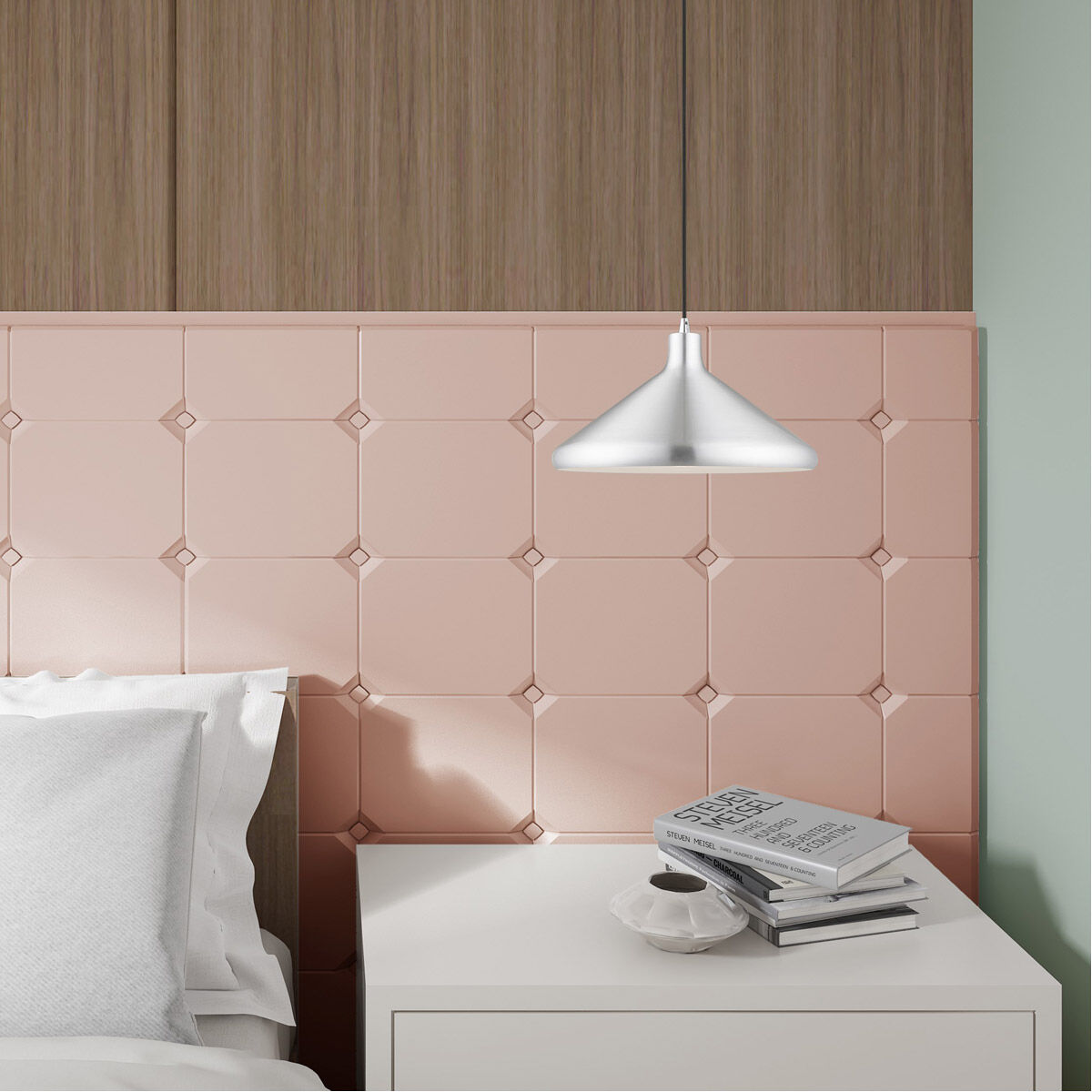 Allison 1 Light 15 inch Brushed Aluminum Mini Pendant Ceiling Light