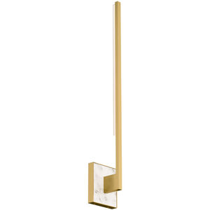 Sean Lavin Klee LED 3.3 inch NATURAL BRASS/WHITE MARBLE ADA Wall Light, Integrated LED