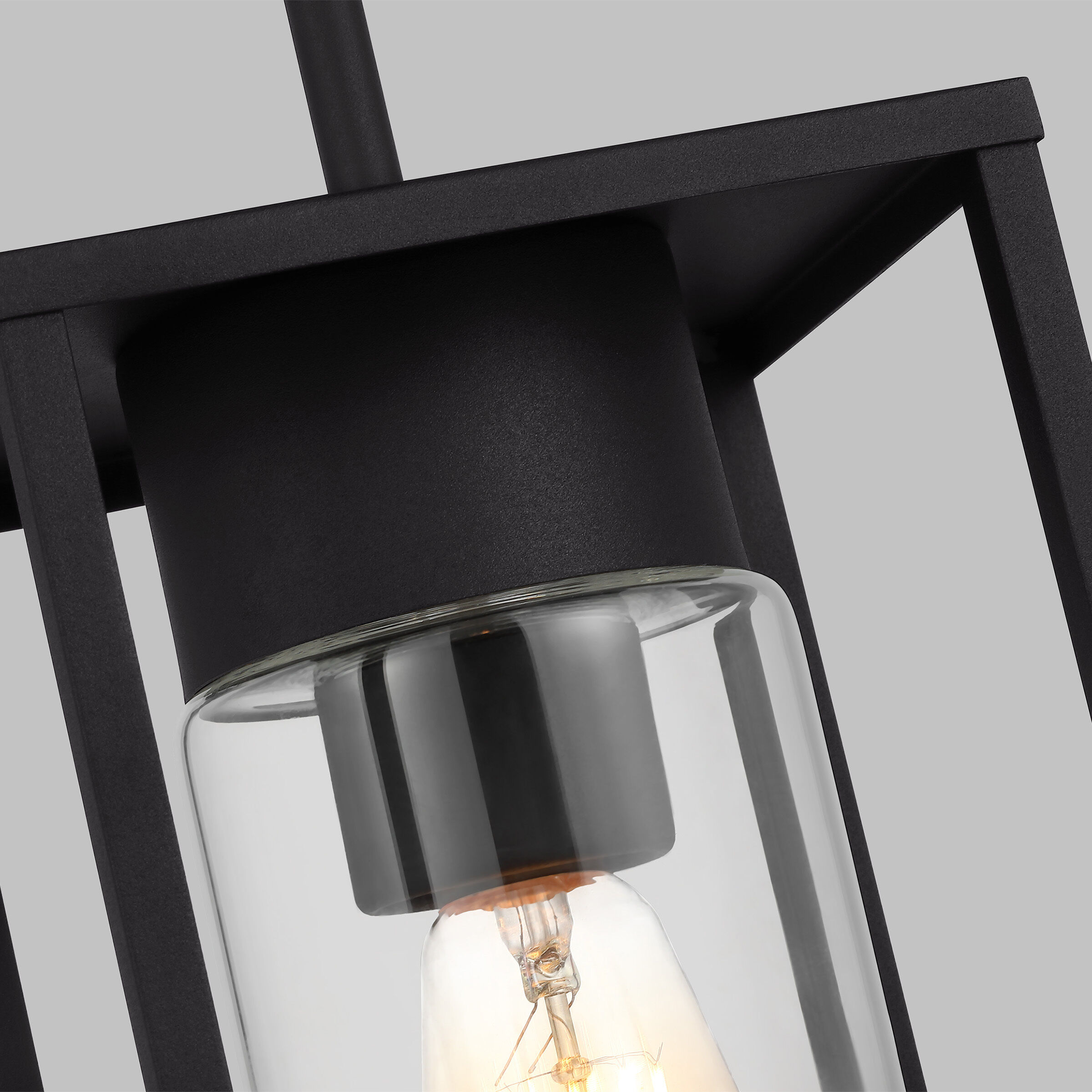 Vado 1 Light 6.38 inch Black Outdoor Pendant Lantern