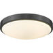 Gabi LED 12.25 inch Matte Black Flush Mount Ceiling Light
