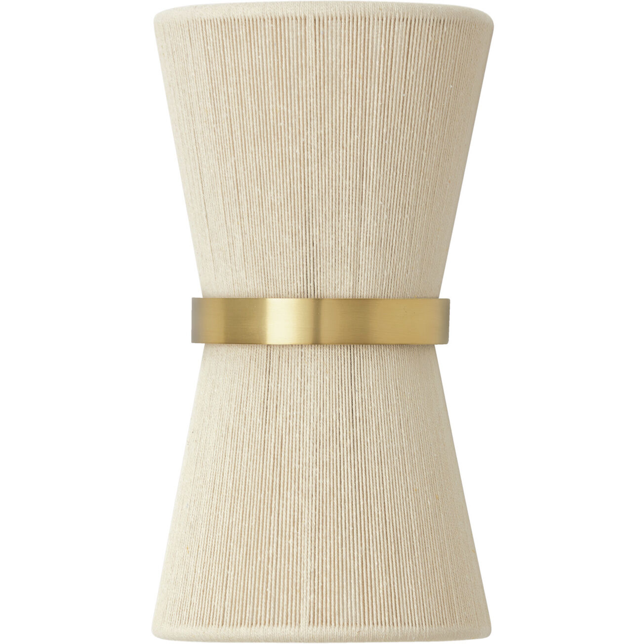 Cecilia 2 Light 8.75 inch Bleached Natural Rope and Patinaed Brass Sconce Wall Light