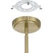 Abbey 9 Light 31.5 inch Brass and Cream Chandelier Ceiling Light