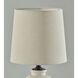Callista 26 inch 60.00 watt White Ceramic Table Lamp Portable Light, Simplee Adesso