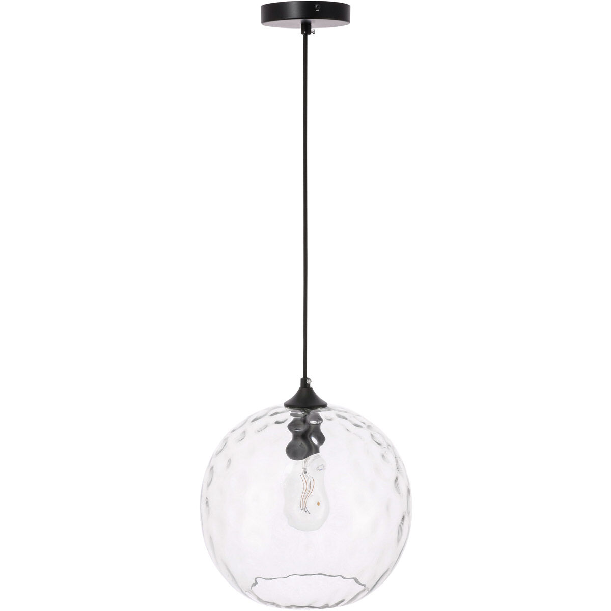 Gibson 1 Light 12 inch Black Pendant Ceiling Light