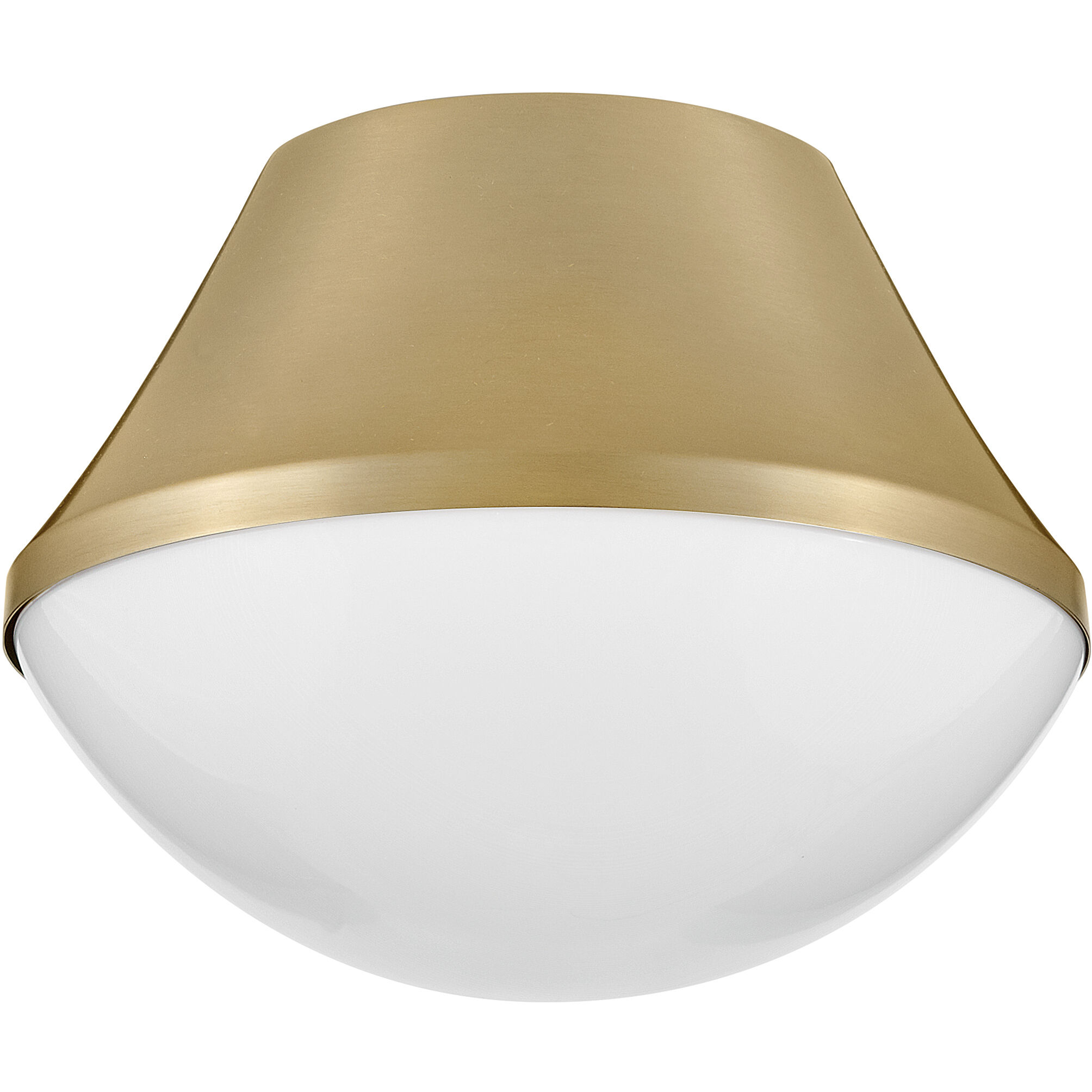 Haddie LED 11 inch Lacquered Brass Foyer Light Ceiling Light, Flush Mount