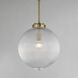 Kasbah 1 Light 15.75 inch Satin Brass Single Pendant Ceiling Light