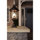 Carriage House VX 3 Light 29 inch Oriental Bronze Outdoor Pole/Post Lantern