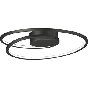 Cycle Flush Mount Ceiling Light in Black