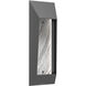 Nightfall LED 22.3 inch Argento Grey with Zebrano Marble Outdoor Sconce, Small