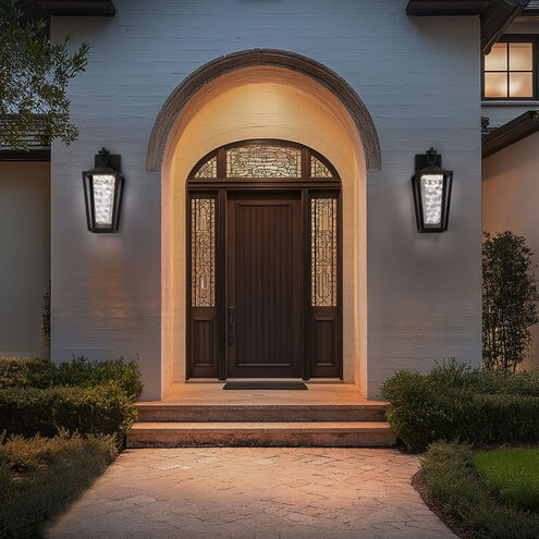 Manchester LED 33.89 inch Black Outdoor Wall Light in 3500K, dweLED