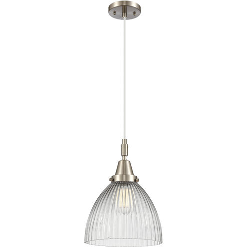 Downtown Urban Seneca Falls 1 Light 9.5 inch Brushed Satin Nickel Mini Pendant Ceiling Light
