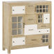 Astrid Natural with Antique White Cabinet