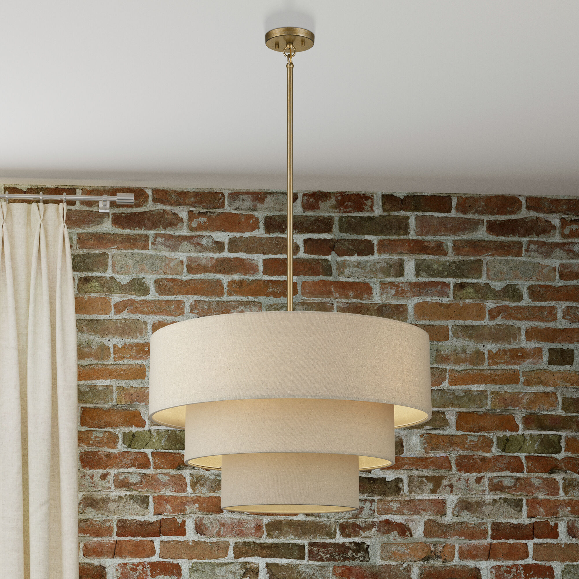 Bellingham 5 Light 28 inch Antique Gold Leaf Pendant Chandelier Ceiling Light, Medium