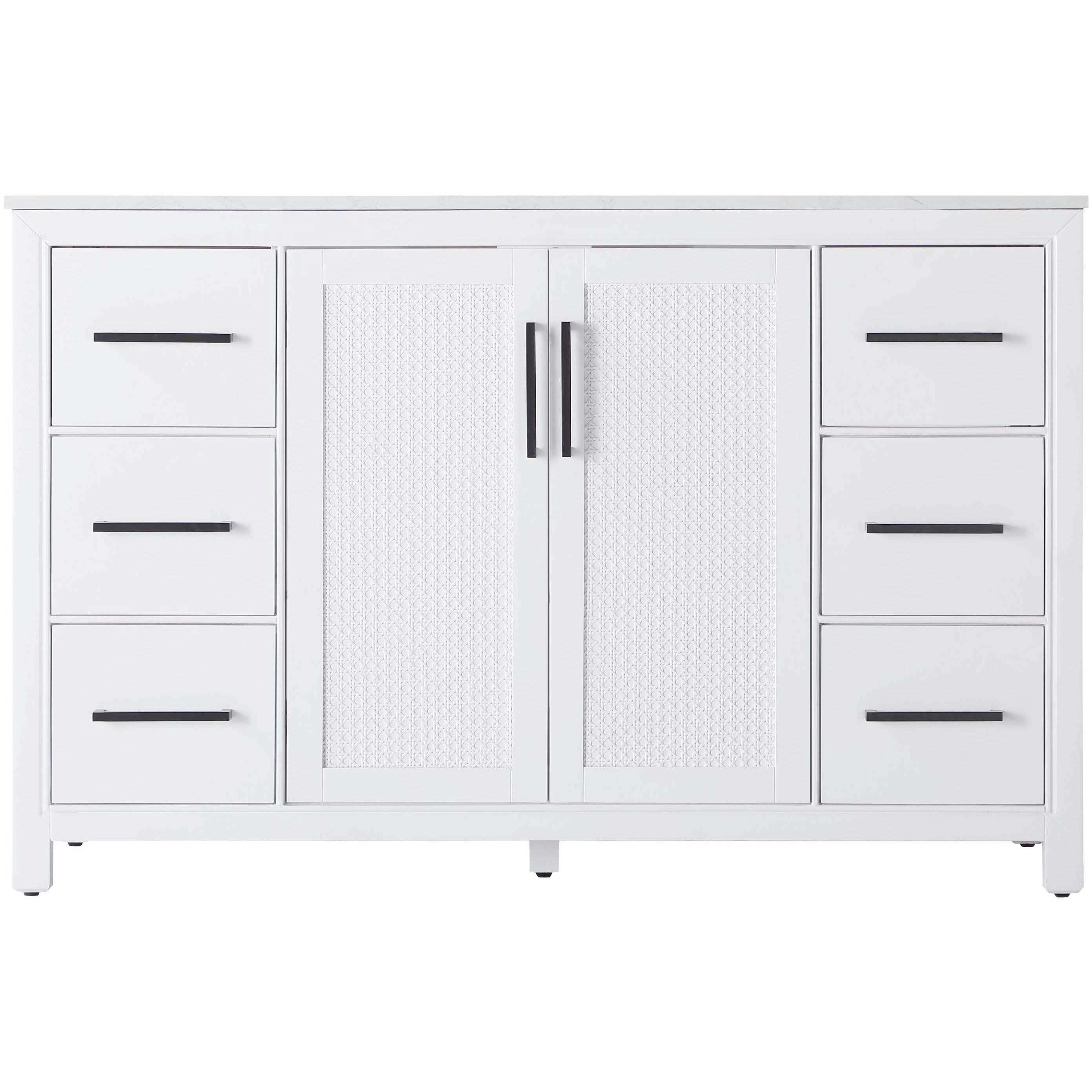 Alina 54 X 34 inch White Bathroom Vanity Cabinet
