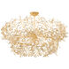 Maybrook 8 Light 40 inch Vintage Gold Leaf Chandelier Ceiling Light